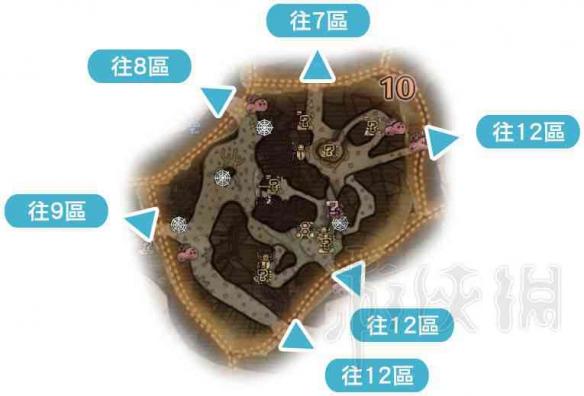 怪物猎人世界古代树森林地图全素材采集位置一览 地图总览_网