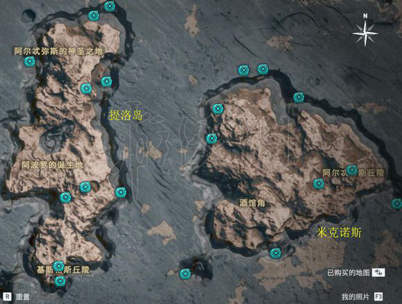 刺客信条奥德赛奥利哈刚介绍 奥利哈刚全获取地图一览