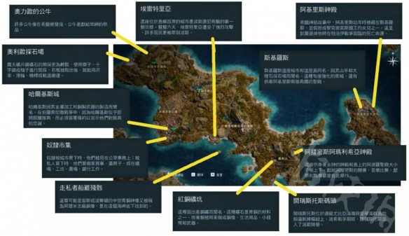 刺客信条奥德赛有哪些新增地点 刺客信条奥德赛新增地点一览