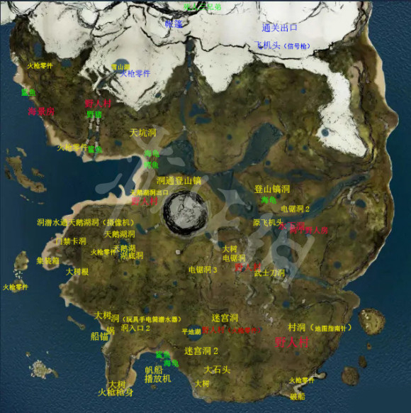 森林最新版地图什么样 森林steam最新版地图