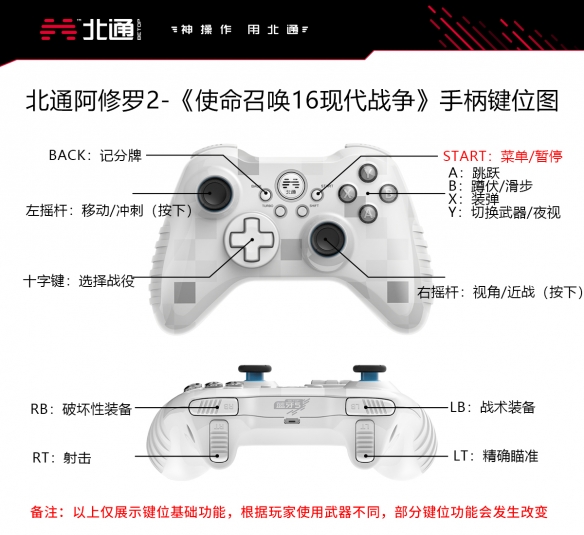 使命召唤16手柄按键怎么操作 cod16北通手柄键位操作教程