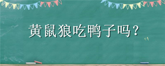 黄鼠狼吃鸭子吗 黄鼠狼吃鸭子吗会死吗