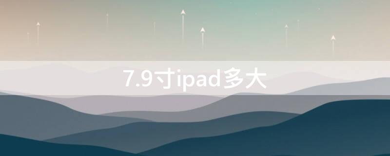 7.9寸ipad多大 7.9寸ipad多大与手机对比