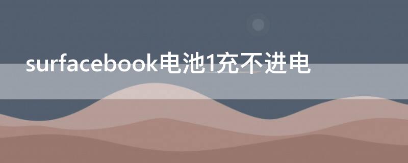 surfacebook电池1充不进电（surfacebook1电池1不充电什么情况）