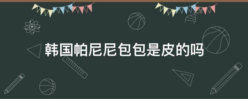 韩国帕尼尼包包是皮的吗（韩国帕尼尼包什么档次的）