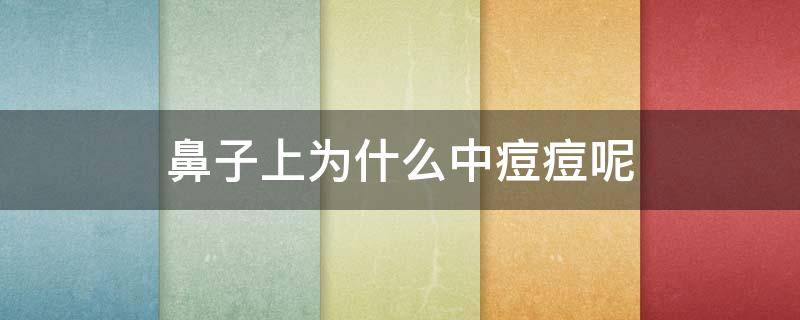 鼻子上为什么中痘痘呢（鼻子上为什么会长痘该怎么办呢）