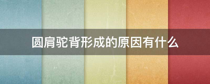 圆肩驼背形成的原因有什么 圆肩驼背的原因及解决方法