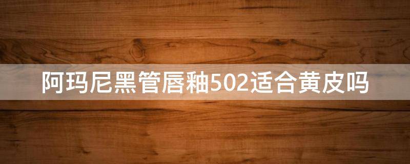 阿玛尼黑管唇釉502适合黄皮吗（阿玛尼黑管唇釉502怎么样）