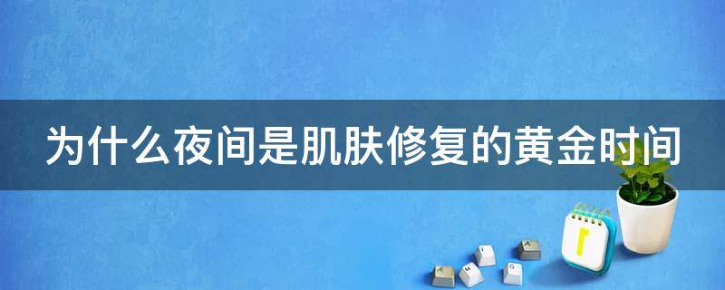 为什么夜间是肌肤修复的黄金时间（为什么夜间是肌肤修复的黄金时间呢）