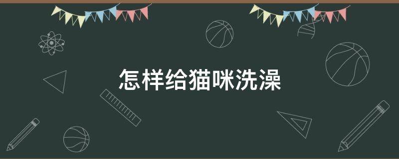 怎样给猫咪洗澡 怎样给猫咪洗澡它不反抗