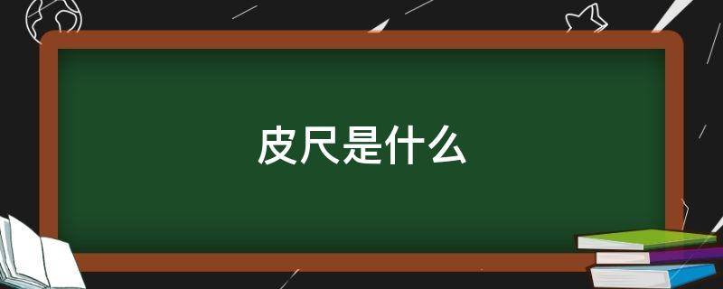 皮尺是什么（皮尺是什么材质）