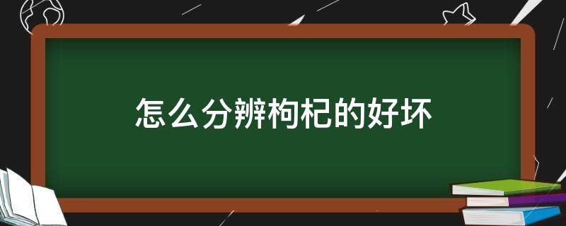 怎么分辨枸杞的好坏（硫磺熏过的枸杞图片）