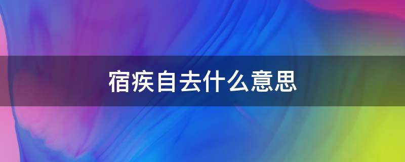 宿疾自去什么意思 宿疾是什么