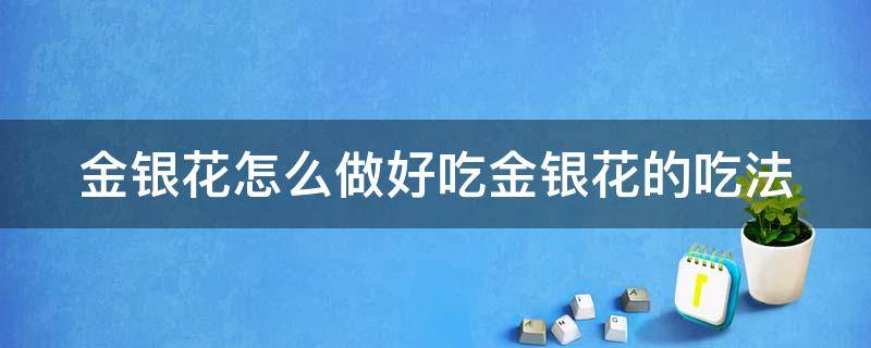 金银花怎么做好吃金银花的吃法 金银花怎么吃法,有什么用