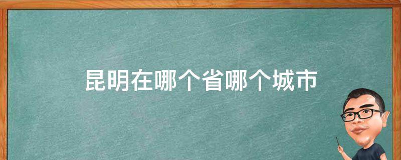 昆明在哪个省哪个城市（昆明在哪个省市?）