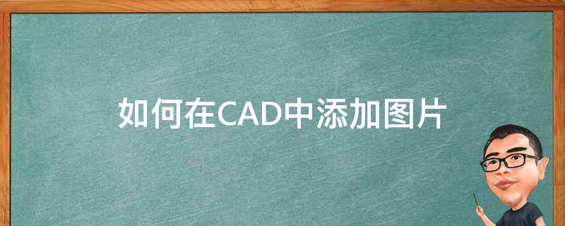 如何在CAD中添加图片（cad如何加图片并把图片绘制出来）