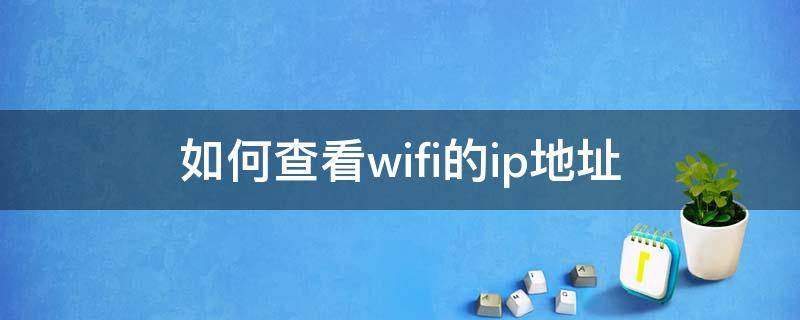 如何查看wifi的ip地址 如何查看WiFi的IP地址